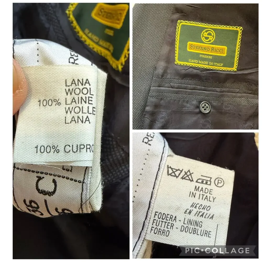 Stefano Ricci Double Breasted Wool Suit Navy 46IT/36 US $8000 - Picture 2 of 12